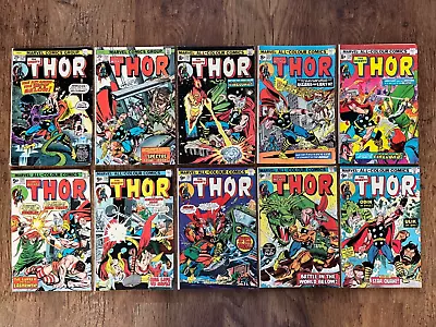 Buy Job Lot X10 The Mighty Thor Bronze Age Comics, Numbers 230 - 239 • 29.99£