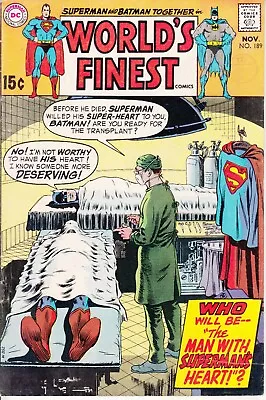 Buy DC World's Finest Comics, #189, 1969, Superman, Batman • 8.99£
