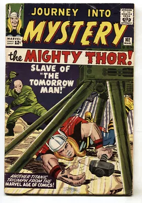 Buy JOURNEY INTO MYSTERY #102 Comic Book 1964-THOR FIRST SIF-MARVEL Vg- • 174.74£