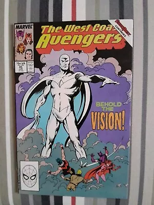 Buy West Coast Avengers #45 1st App Of White Vision VF+ • 45£
