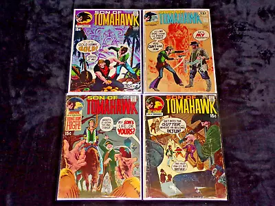 Buy Son Of Tomahawk 131 132 135 136 Joe Kubert Art Dc Comics 1950 Series Lot 116 • 77.65£