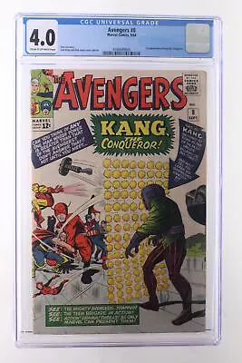 Buy Avengers #8 - Marvel Comics 1964 CGC 4.0 1st Appearance Of Kang The Conqueror. • 271.04£