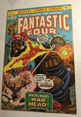 Buy Fantastic Four 137 Original Series VG/FN Bronze 1973 Marvel Comic Book • 7.77£