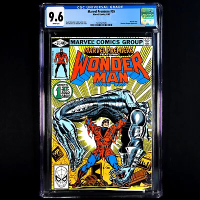 Buy Marvel Premiere #55 1980 🔥 1st Solo Story Appearance WONDER MAN 🔥 CGC 9.6 RARE • 563.04£