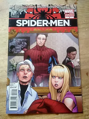 Buy Marvel Comics Spider-Men 4 Variant Edition 1:100 Bendis Pichelli Ponsor 2012 • 120£
