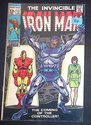 Buy Iron Man #12 Silver Age Marvel Comics 1st Appearance Of The Controller VG/F • 24.99£