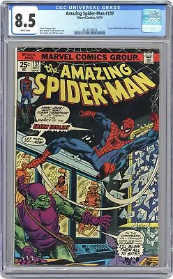 Buy Amazing Spider-Man #137 CGC 8.5 1974 4224218014 • 77.66£