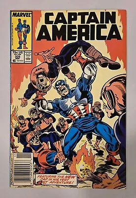 Buy Captain America #335 Newsstand 1987 Marvel Comic Book Mike Zeck Cover VF • 3.88£