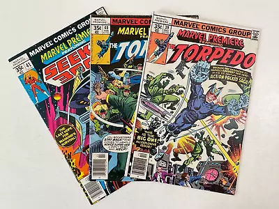 Buy Marvel Comics MARVEL PREMIERE 3 BOOK LOT # 39 40 41 TORPEDO SEEKER 3000 FN 1977 • 8.50£