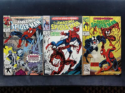 Buy Amazing Spider-man #359 361 362, 1st Carnage Cameo, 1st & 2nd Full Appearances! • 69.89£