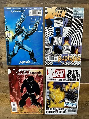 Buy Uncanny X-Men 395-396-397-398 • 2001 Poptopia Complete Story Set 1-4 • Marvel • 7.76£