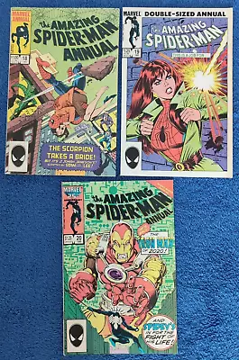 Buy Amazing Spider-man Annual #18,19,20 1984-6 Marvel. Iron Man 2020! 9.2 Near Mint- • 23.30£