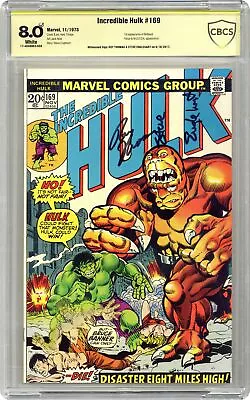 Buy Incredible Hulk #169 CBCS 8.0 SS Thomas/Englehart 1973 17-4049963-058 • 105.03£