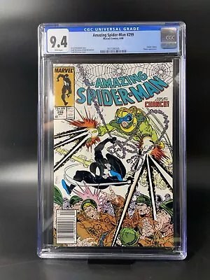 Buy Amazing Spider-Man 299 - CGC 9.4 - 1st Full Cameo VENOM Symbiote MCU NEWSSTAND • 139.78£