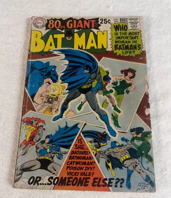 Buy Batman #208 The Women In Batmans Life (Catwoman, Lois, Poison Ivy)! DC Comics GD • 5.91£