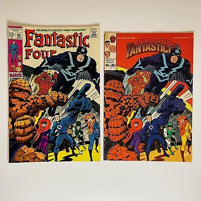 Buy The Fantastic Four #82 Marvel 1969 WITH Mexican Edition Copy VHTF 1st Zorr App • 61.95£