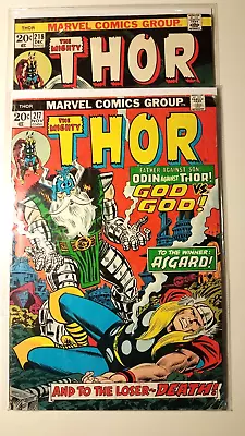 Buy The Mighty Thor #217, 218 (Marvel Comics Group 1973) • 9.32£