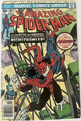 Buy Amazing Spider-Man #161 (1976) NM- KEY 1st Cam App JIGSAW 1st Meet NIGHTCRAWLER • 50.48£