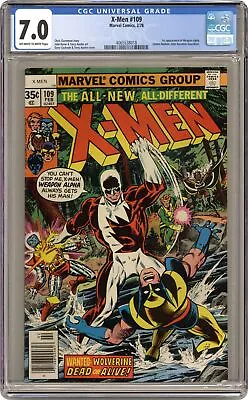 Buy Uncanny X-Men #109 CGC 7.0 1978 4065538018 1st App. Weapon Alpha/Vindicator • 132.02£