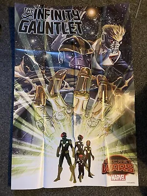 Buy Marvel Comics Secret Wars Thanos And The Infinity Gauntlet Promo Comic Poster • 5£