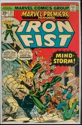 Buy Marvel Comics MARVEL PREMIERE #25 IRON FIST VG/FN 5.0 • 3.88£