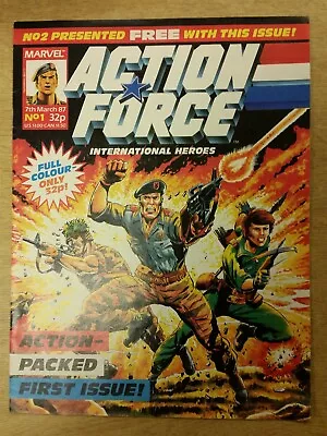 Buy Action Force #1 7th March 1987 Marvel Comics British Weekly (1st Issue Only) ^ • 29.99£