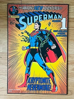 Buy Superman #233 Hanging Wooden Wall Art 13  X 19  Neal Adams Cover DC Comic Book • 21.43£