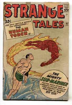 Buy Strange Tales #107 Human Torch Sub-Mariner Silver-Age Comic Book G • 203.86£