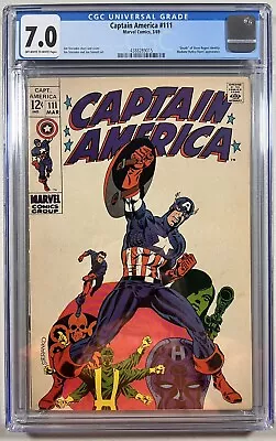 Buy Captain America 111 (Marvel, 1969)  CGC 7.0 OWP-WP • 107.95£