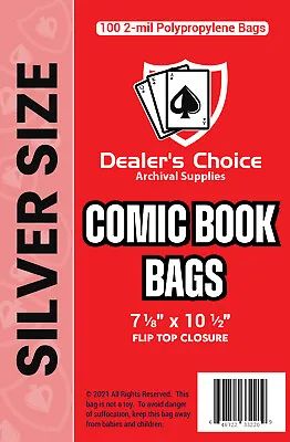 CURRENT/REGULAR Comic Book Archival Bags - Dealer's Choice