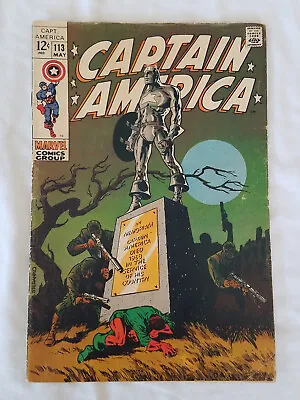 Buy Captain America #113 Mid Grade (Marvel 1969) • 31.06£