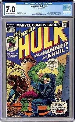 Buy Incredible Hulk #182 CGC 7.0 1974 4394771003 • 182.50£