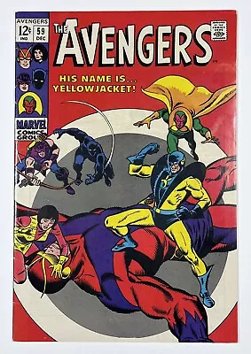 Buy Avengers #59 - 1968 - Fn+ - 1st Appearance Of Yellowjacket - Silver Age - Marvel • 62.13£