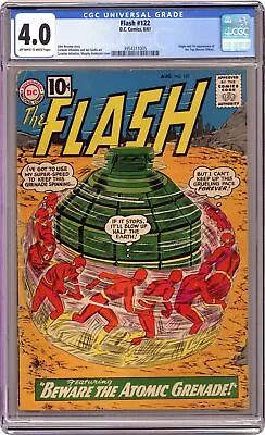 Buy Flash #122 CGC 4.0 1961 3954311005 1st App. Roscoe  The Top  Dillon • 100.96£