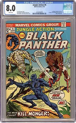 Buy Jungle Action #6 CGC 8.0 1973 4224228009 1st App. Erik Killmonger • 229.10£