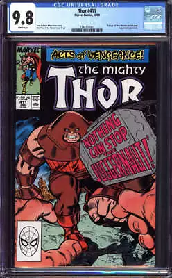 Buy Thor #411 Cgc 9.8 White Pages // 1st App Of New Warriors Marvel Comics 1989 • 132.26£