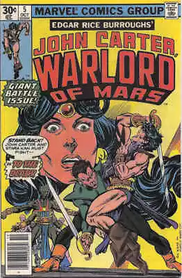 Buy John Carter, Warlord Of Mars #5 FN; Marvel | Edgar Rice Burroughs - We Combine S • 3.87£