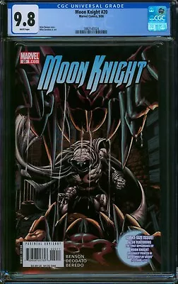 Buy Moon Knight #20 (2008) ⭐ CGC 9.8 ⭐ Reprints Werewolf By Night 32 Deodato Comic • 115.71£