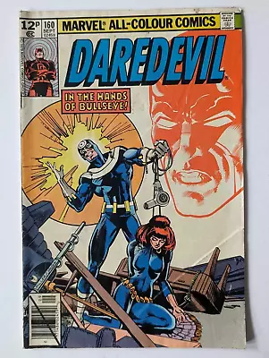 Buy Daredevil #160 - Classic Frank Miller Bullseye & Black Widow Cover, 1979, Marvel • 10£