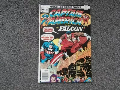 Buy Captain America. Issue No. 201. From September 1976.  A Marvel Comic. • 1.40£