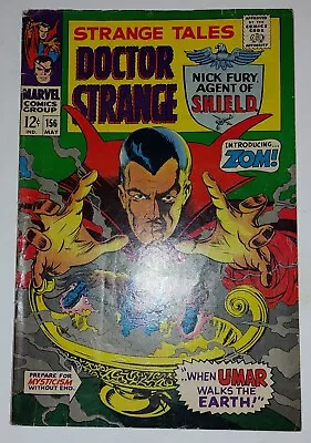 Buy STRANGE TALES #156 1st App ZOM JIM STERANKO On NICK FURY Art 1966 VG • 15.52£