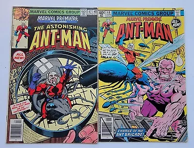 Buy MARVEL PREMIERE Lot 2 #47 FN+ & 48 FN 1st  & 2nd App Of Ant-Man, Scott Lang 1979 • 92.42£