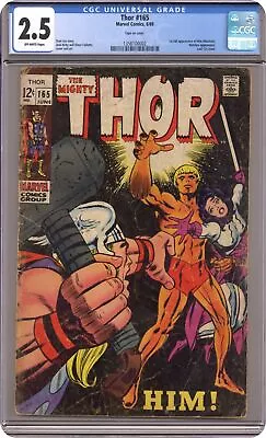 Buy Thor #165 CGC 2.5 1969 1356100002 1st Full App. Adam Warlock • 69.89£