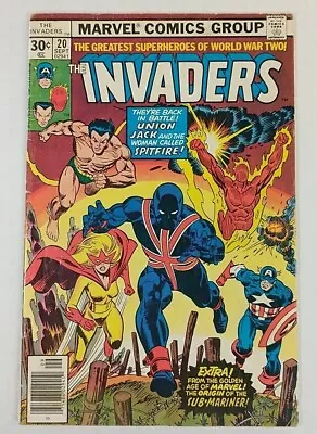 Buy The Invaders # 20 Marvel Comics 1st Union Jack II Brian Falsworth 1977 Newsstand • 10.48£