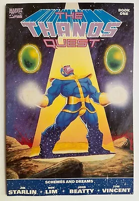 Buy THE THANOS QUEST Vol 1 Jim Starlin Ron Lim 1990 1st Print Excellent Condition • 8.73£