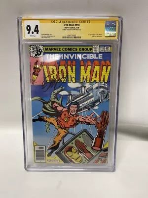 Buy Iron Man #118 Signed By Bob Lyton Graded Cgc 9.4 • 147.55£