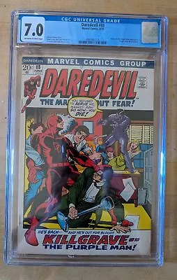 Buy Daredevil #88 (1972 Marvel) CGC 7.0 Origin Of Black Widow, Purple Man App (CG01) • 70.66£