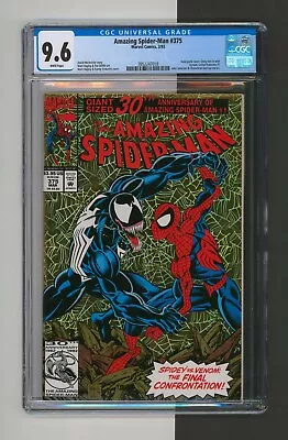 Buy Amazing Spiderman #375, CGC 9.6, White Pages, Marvel 1993, Holo-grafx Cover • 50.39£