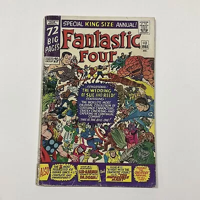 Buy Fantastic Four Annual 3 Very Good Vg 4.0 Marvel 1965 • 46.59£