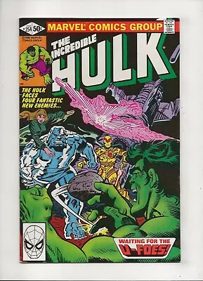 Buy The Incredible Hulk #254 (1980) 1st App U-Foes High Grade Vf 8.0 • 11.65£